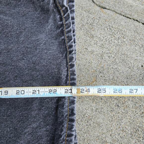 Vtg 90s POLO JEANS COMPANY Plain Earthtone Super Baggy Denim Shorts Jorts 42 - Picture 8 of 8